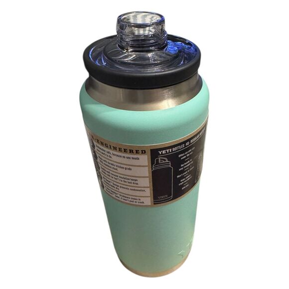 YETI RAMBLER 36 oz INSULATED BOTTLE WITH CHUG CAP SEAFOAM GREEN NWT FREE S/H - Picture 3 of 4